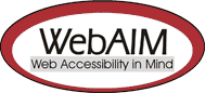 WebAIM - Web Accessibility in Mind
